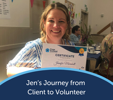 Jen's Journey from Client to Volunteer
